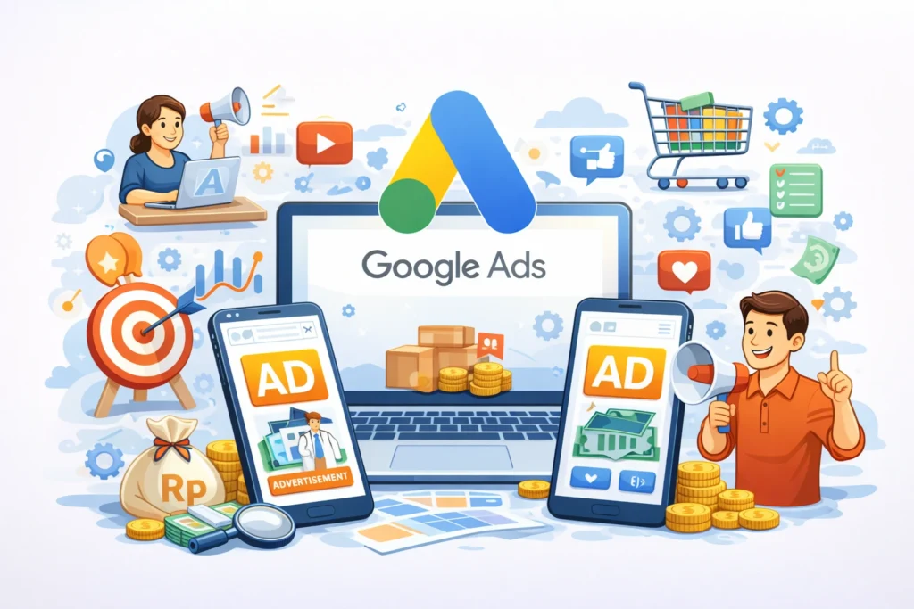 Google Ads Adalah: Panduan Lengkap Cara Kerja, Jenis Kampanye, Biaya, Dan Strategi Untuk Bisnis Indonesia (2026)