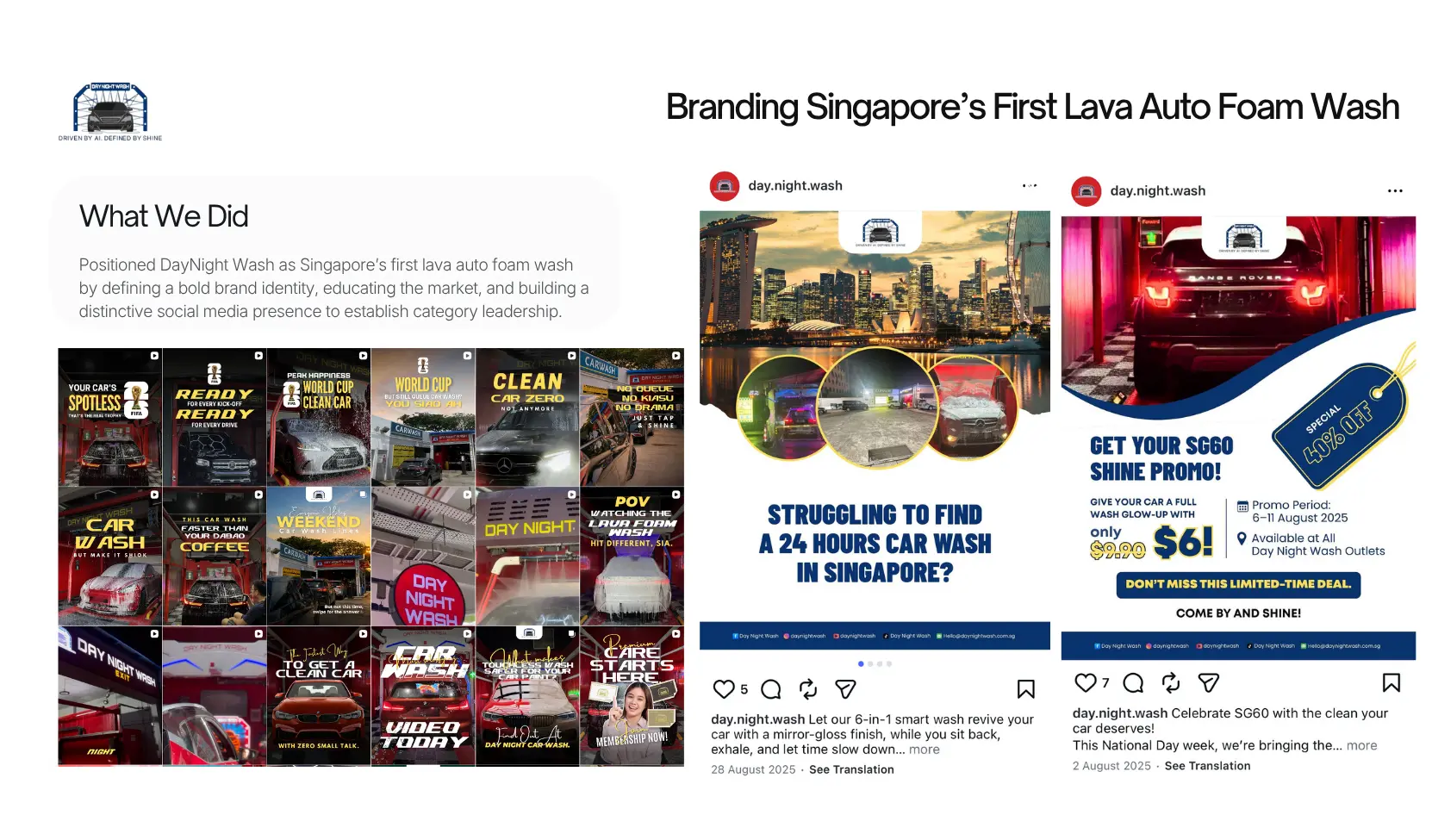 Social Media Management - Agency 30 Day Night Wash Social Media Agency Case Study Singapore